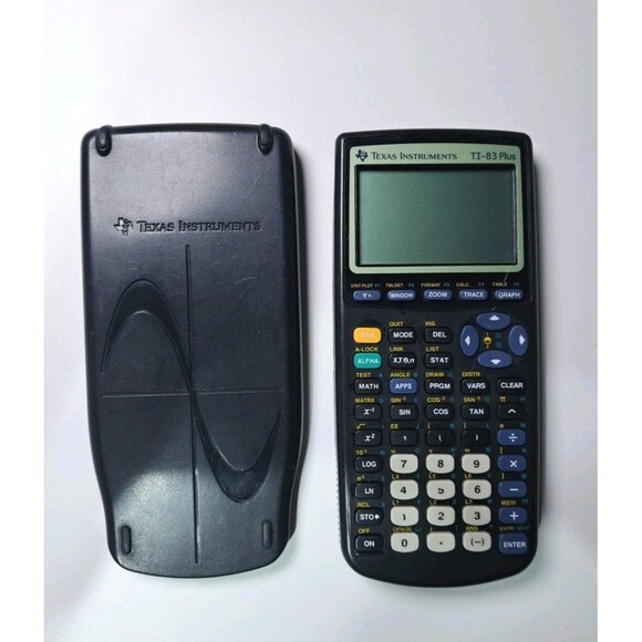 Texas Instruments TI-83 Plus TI 83+ Graphing Calculator and Cover Black TESTED - Picture 2 of 9